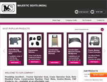 Tablet Screenshot of majesticseats.com
